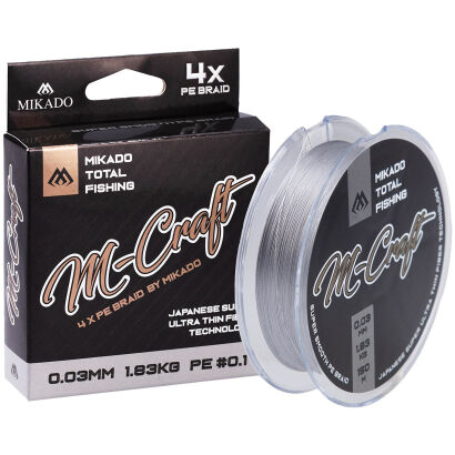 Plecionka Mikado M Craft Braid 0.06mm/3.83kg/150m Steel Gray
