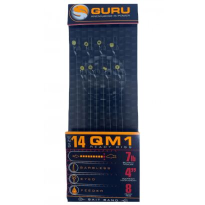 Przypony Guru Banded Hair Rigs QM1 10cm 0.17mm - 16