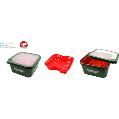 Pojemnik Z Sitkiem I Pokrywką Mistrall 16,5x16,5x8,5cm