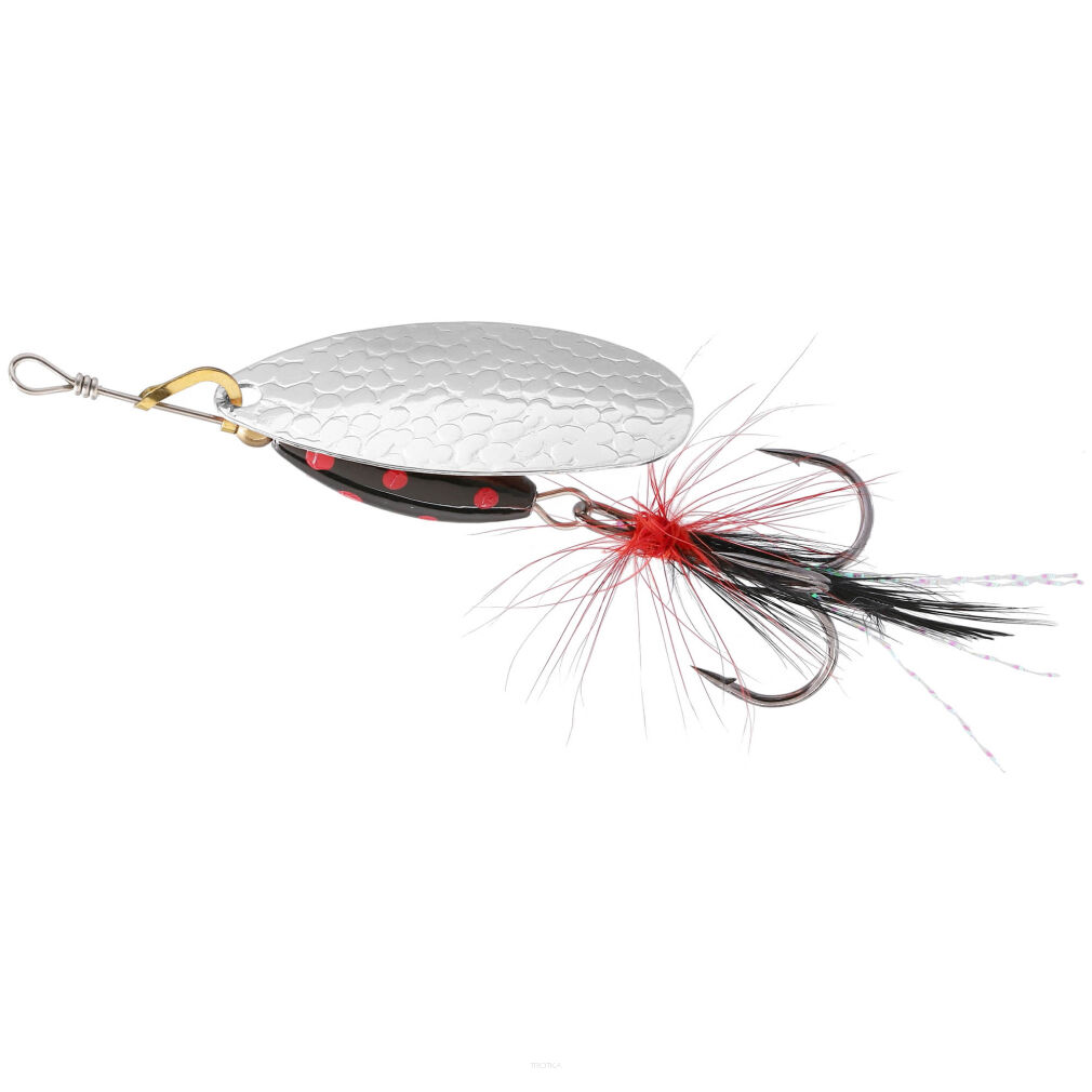 Błystka Obrotowa Mikado M Grub - 3 Srebrna / Black Tiger