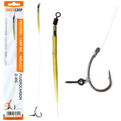 Przypon Karpiowy Under Carp Fluorocarbon D-Rig - 4
