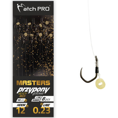 Przypony MatchPro Mf Masters Rubber Barbless M19B 0,20mm 14