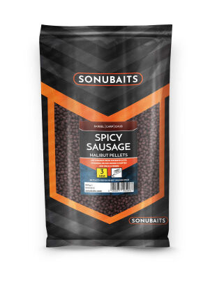Pellet Sonubaits Spicy Sausage Halibut Pellets - 8mm. S1920006