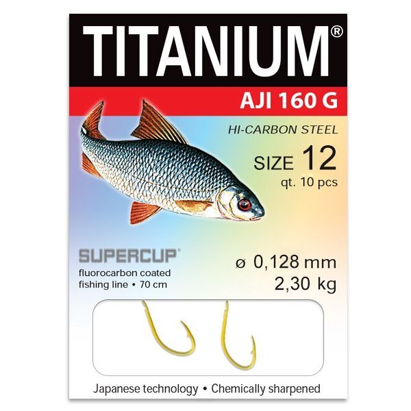 Haczyki Robinson Titanium - Aji 160G - roz. 12 02-P-160G-12