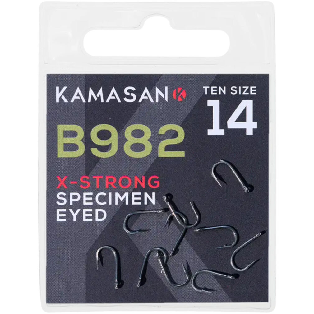 Haczyki Kamasan B982 X-Strong Eyed Barbed - 12