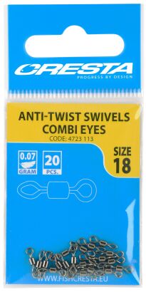 Krętlik Cresta Rolling Swivel Combi Eyes #22