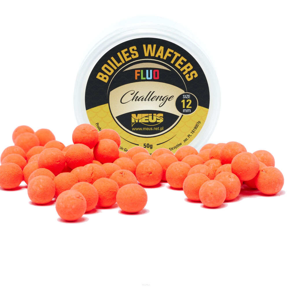 Kulki Haczykowe Meus Fluo Wafters Challenge 12mm Red Killer Cray