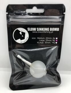 Wolno Opadająca Bombka na karpia Bison - Slow Sinking Bomb Large