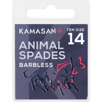 Haczyki Kamasan Animal Spade Barbless - 12