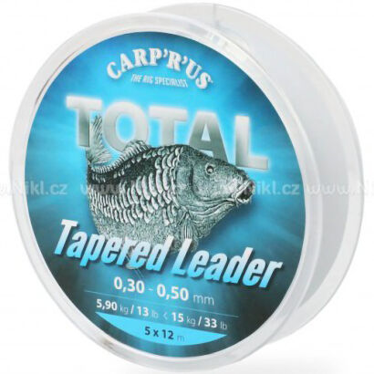 Strzałówka Carp'R'Us Total Tapered Leader 0.25mm-0.50mm 5x12m