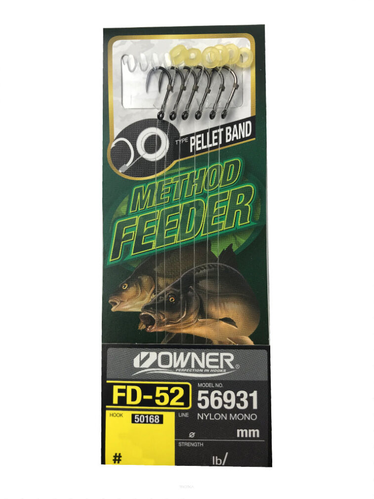 Owner przypony method feeder FD52 h. 12 p.0,20mm