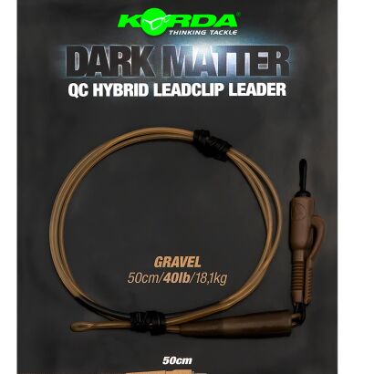 Zestaw Korda Dark Matter Leader QC Hybrid Clip Gravel 1m