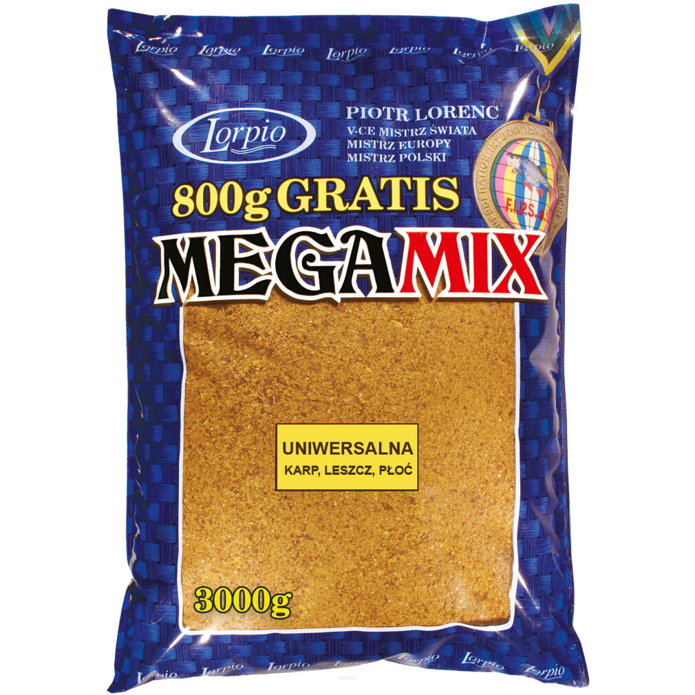 Zanęta Lorpio Mega Mix Uniwersalna 3000g