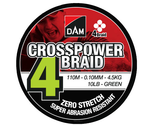 Plecionka D.A.M Crosspower 4Braid 110m/0,10mm