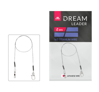 Przypony Mikado Tytanowy Dream Leader Titanium 1x7 30cm/10lb/4.5kg