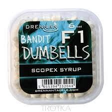 Dumbells Drennan F1 6mm - Scopex Syrup