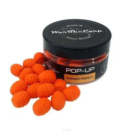 Kulki Haczykowe Pop Up WarTheCarp Ślimaki Karpiowe 16mm - Mango Peach