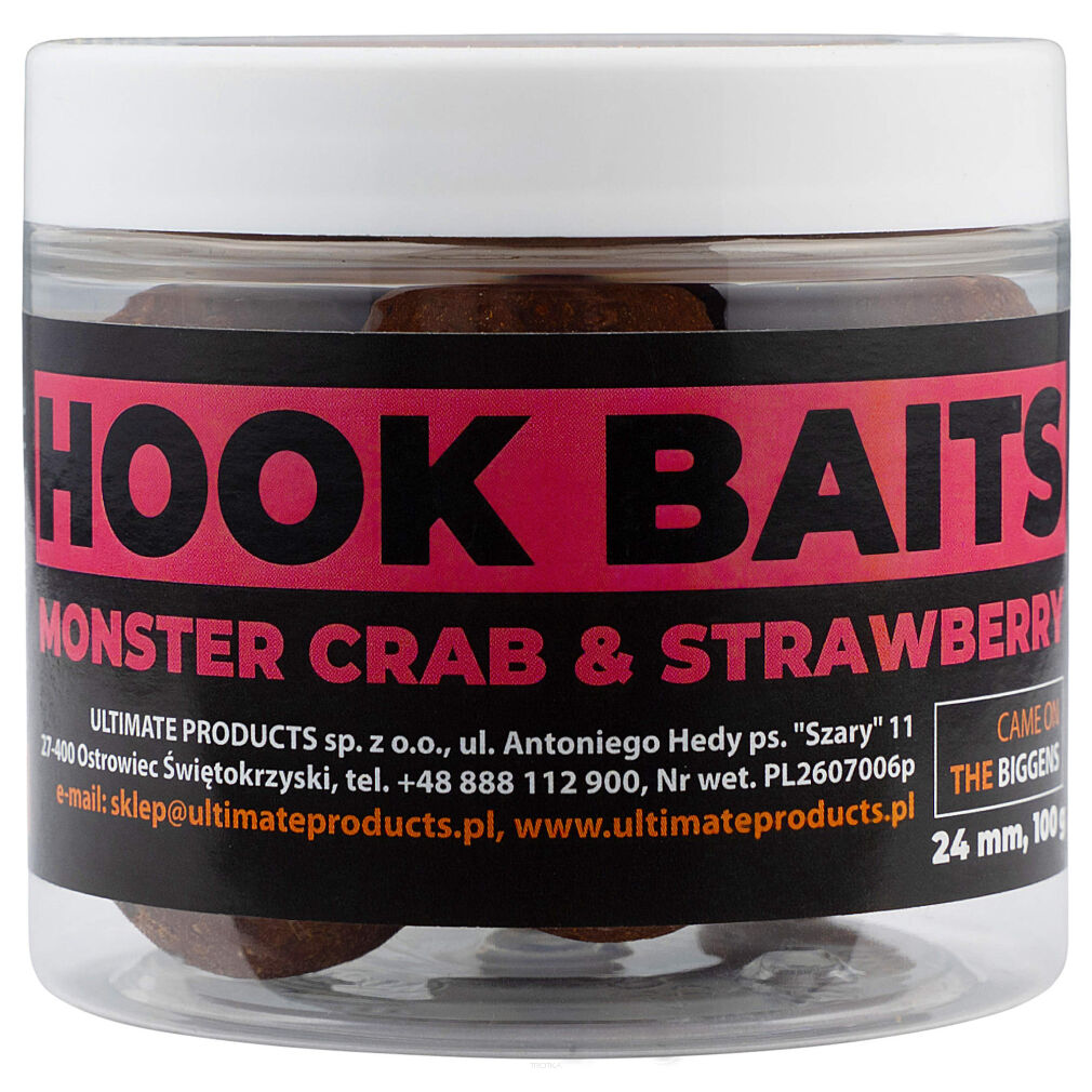 Kulki Ultimate Products Monster Crab & Strawberry Hookbaits 24mm