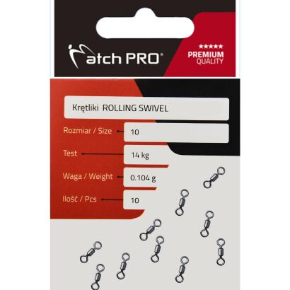 Krętlik MatchPro Rolling Swivel nr 8/19kg