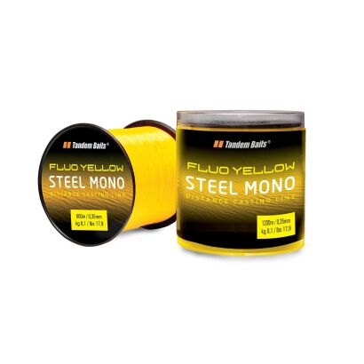 Żyłka Tandem Baits Steel Mono Fluo Żółta 1200m/0,35mm