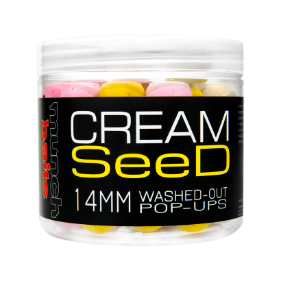 Washed Pop Ups Munch Baits - Cream Seed - 14mm