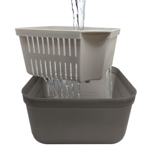 Pudełko Z Sitkiem I Pokrywką Feeder Bait 1,9l - 2