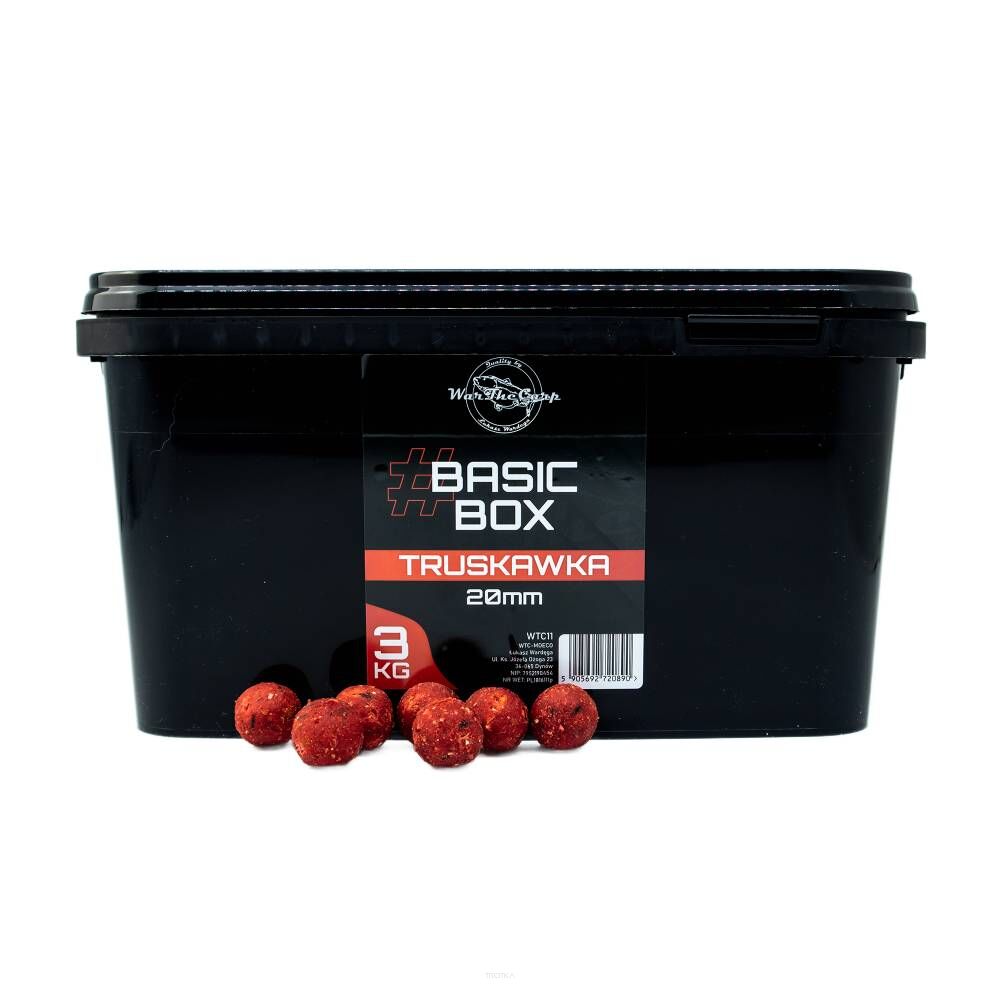 WarTheCarp Basic Box Truskawka 20mm 3kg kulki zanętowe