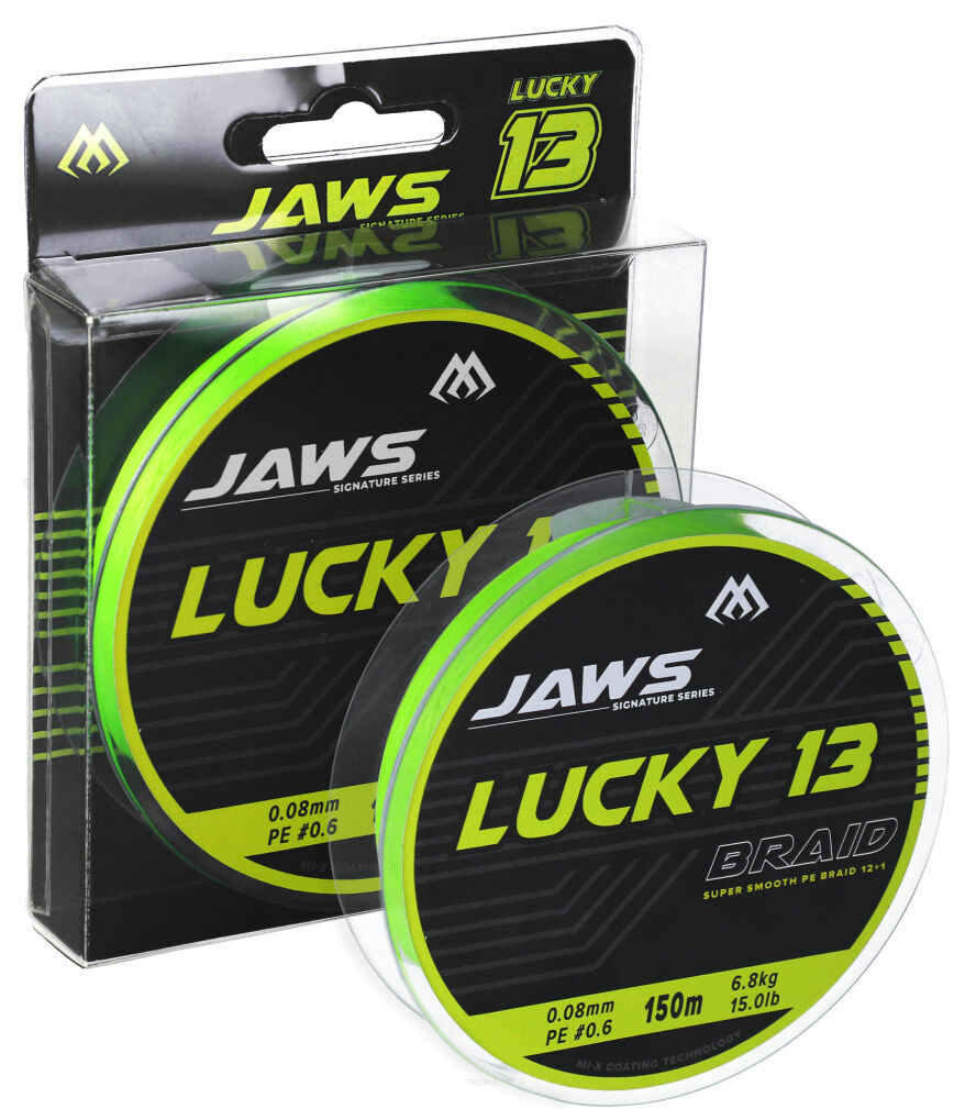 Plecionka Mikado Jaws Lucky 13 -150m/0.10 - fluo zielona