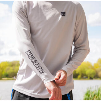 Bluza Preston Grey Performance Sun Shirt UPF-40 - S - 5