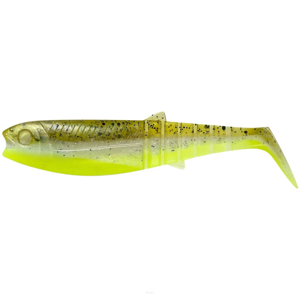 Guma Savage Gear Cannibal Shad B 12.5cm 20g Green Pearl Yellow