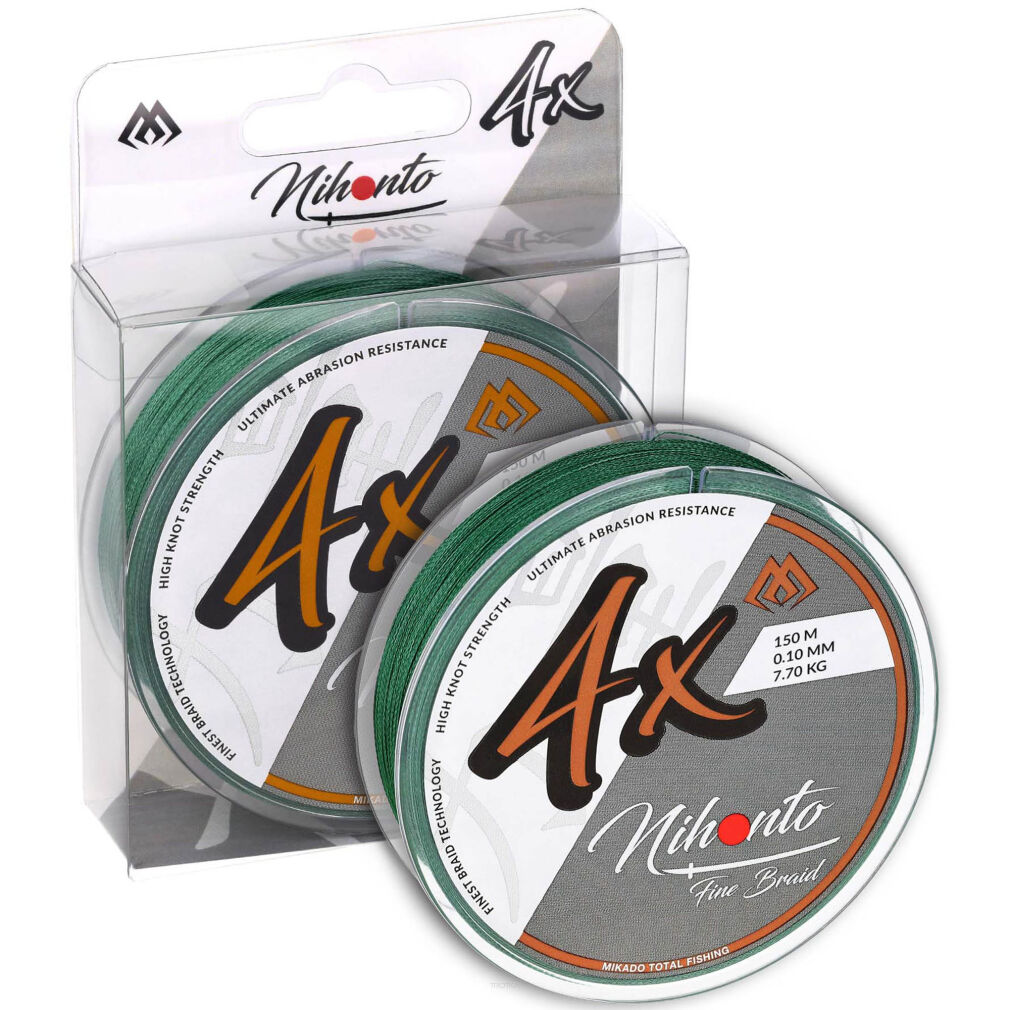 Plecionka Mikado Nihonto Fine Braid - 0.10mm/7.7kg/300m - Zielona