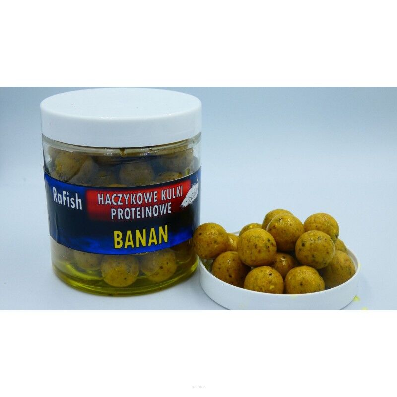 Kulki Proteinowe Haczykowe RaFish 16mm 200ml + DIP Banan