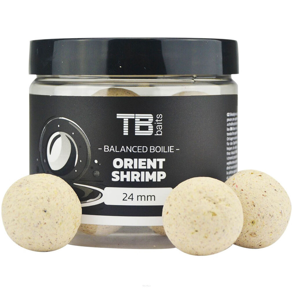 Kulki TB Baits Balanced White Edition + Atractor Orient Shrimp 24mm