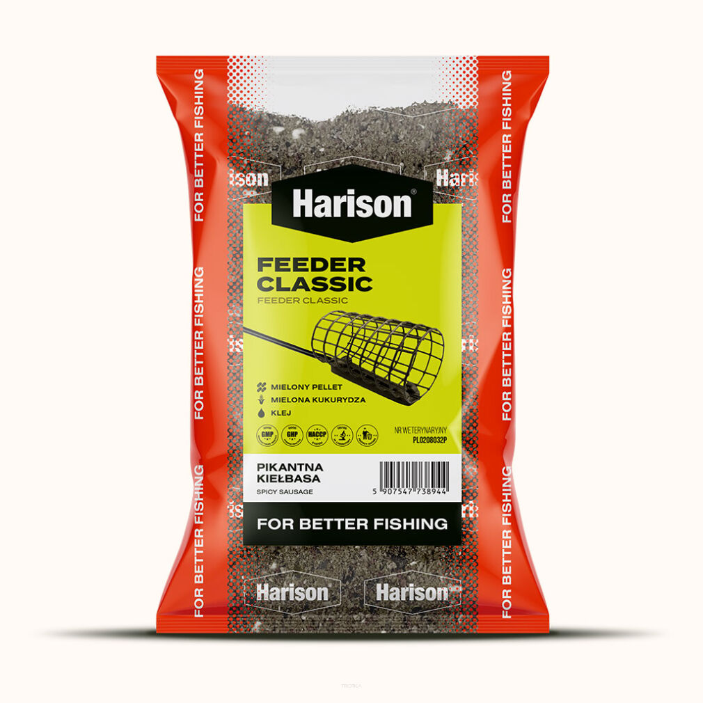Zanęta sypka Harison 1kg - Feeder Pikantna Kiełbasa