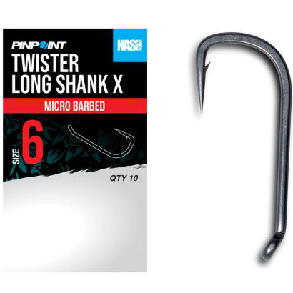 Haczyki Nash Twister Long Shank X Barbed - 4