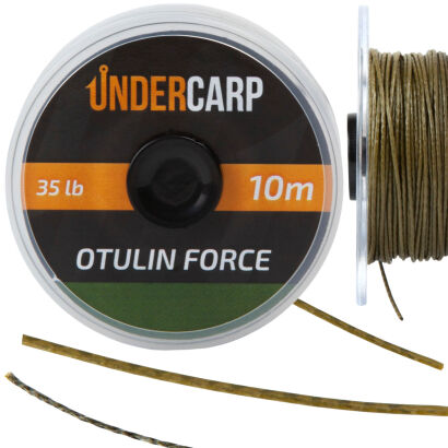 Plecionka Przyponowa W Otulinie Under Carp 10m 35lb Otulin Force - Zielona