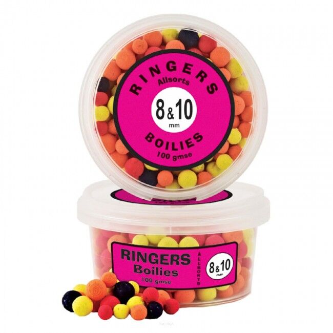 Kulki Ringers Allsorts Match Boilies 8&10mm - Shellfish 