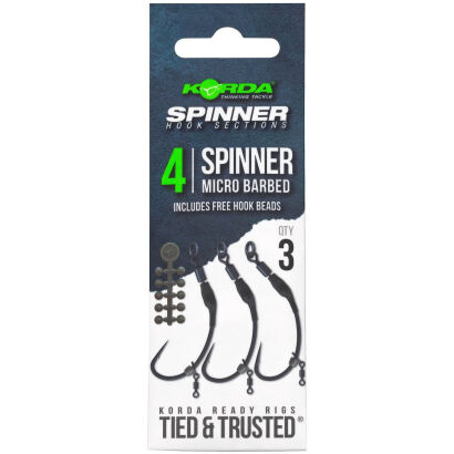 Przypony Korda Spinner Hook Sections Spinner Barbless - 4