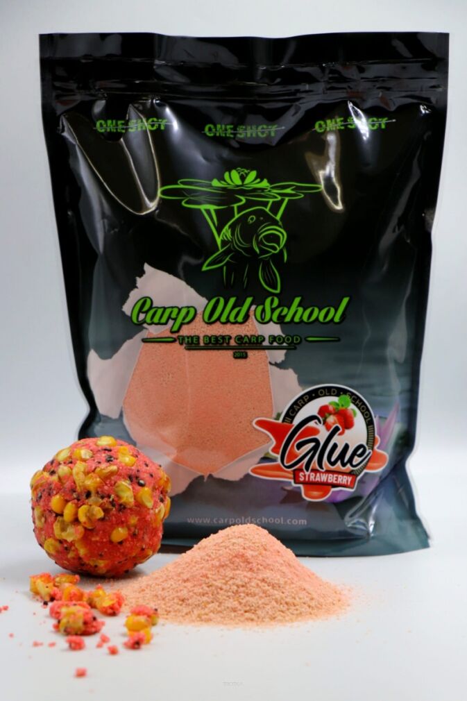 Klej do zanęt Carp Old School 1kg - Strawberry 