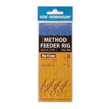 Przypony VDE-R Plecionka Quick stop Method Feeder 502BM #12 0,08mm