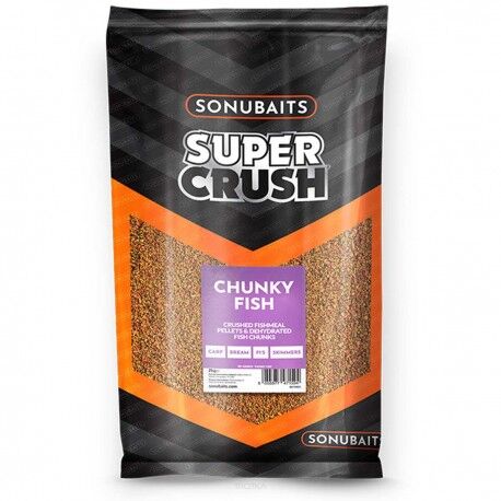 Zanęta Sonubaits Supercrush - Chunky Fish 2kg  S0770022