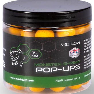 Kulki Nash Monster Shrimp Pop Ups 20mm 75g Yellow - 2