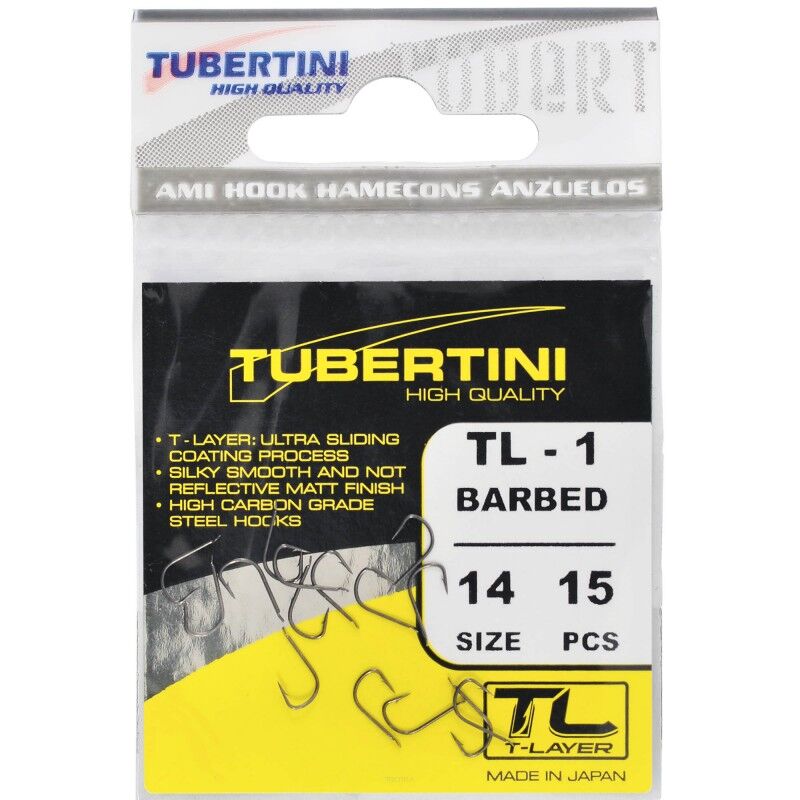 Haczyki Tubertini Serie TL-1 Barbed - 14 (15 szt.)