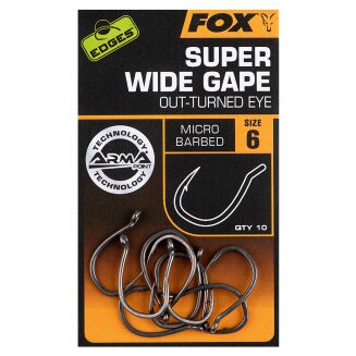 Haczyk Fox Edges Super Wide Gape Out-Turned Eye rozm. 4 (10 Szt.) - 2