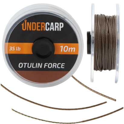 Plecionka Przyponowa W Otulinie Under Carp 10m 35lb Otulin Force - Brązowa