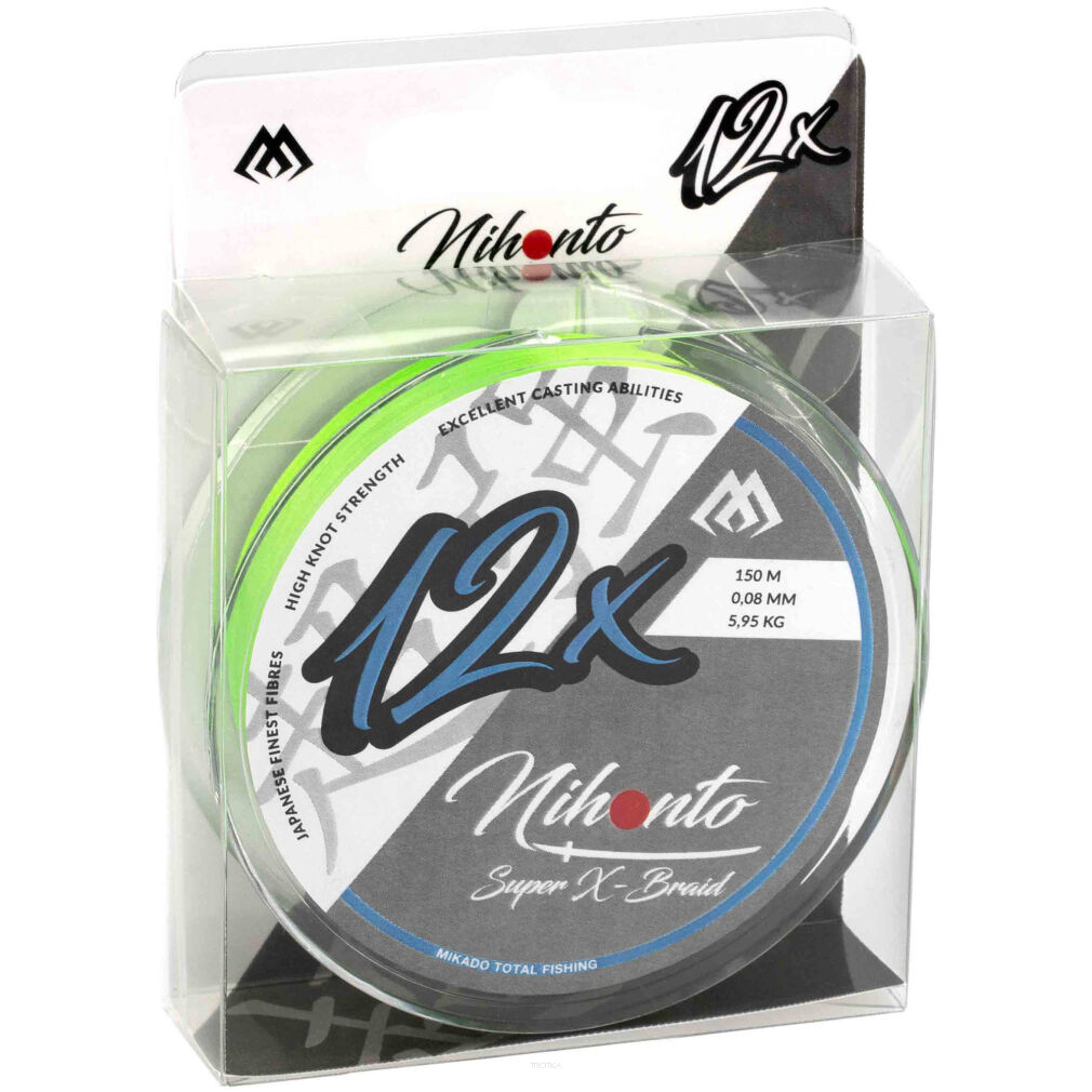 Plecionka Mikado Nihonto Super X-braid 0.18mm/17.4kg/150m Fluo
