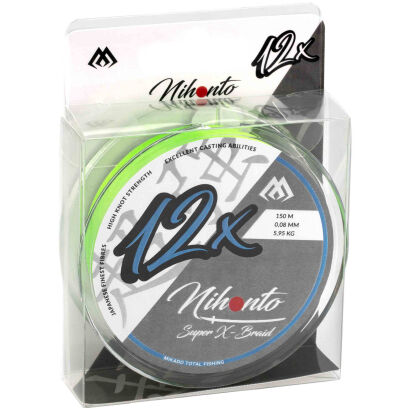 Plecionka Mikado Nihonto Super X-braid 0.18mm/17.4kg/150m Fluo
