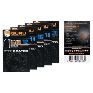 Haczyki Guru Super LWG Eyed Barbless - 14 - 3