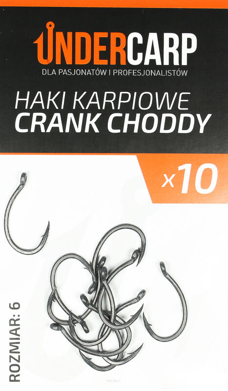Teflonowe haki karpiowe CRANK CHODDY 6