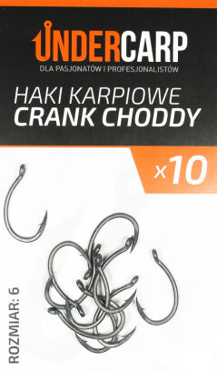Teflonowe haki karpiowe CRANK CHODDY 6